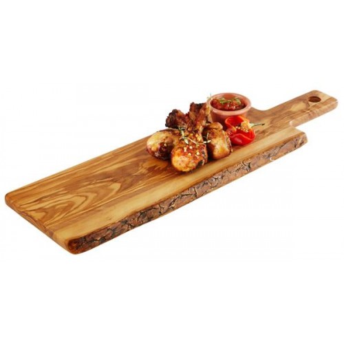 Πλατώ Ξύλινο "Olive" 40x15x2cm με Λαβή