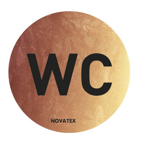 Σήμα WC Copper Φ10cm ALU