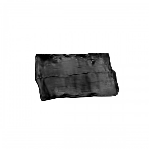 Πιατέλα Ορθογώνια Μελαμίνης Μαύρη 30x14x2cm