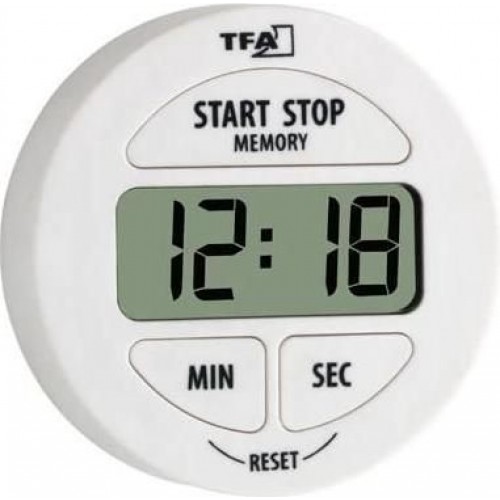 Timer Στρόγγυλο Λευκό