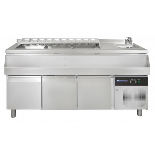 Bar station ψυχόμενο 180x70x86 Bonner GΜ-300BS