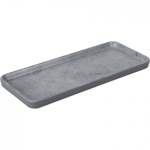Πιατέλα Ορθογώνια Μελαμίνης "Concrete" 28.5x12x2cm