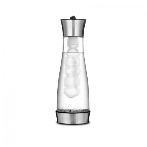 Καράφα Borosilicate 1lt με Παγοκύστη και Ανοξείδωτο Καπάκι