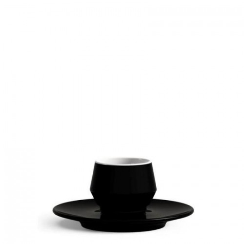 Φλυτζάνι Espresso ''Lunik'' 70ml Μαύρο Ματ Στοιβαζόμενο Prestige