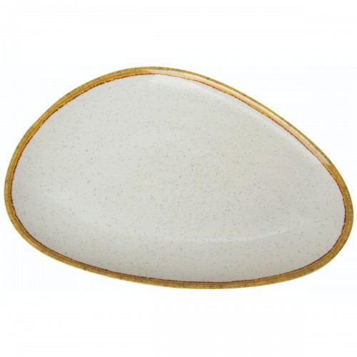 Πιατέλα Τριγωνική Ασσύμετρη Ivory 28cm