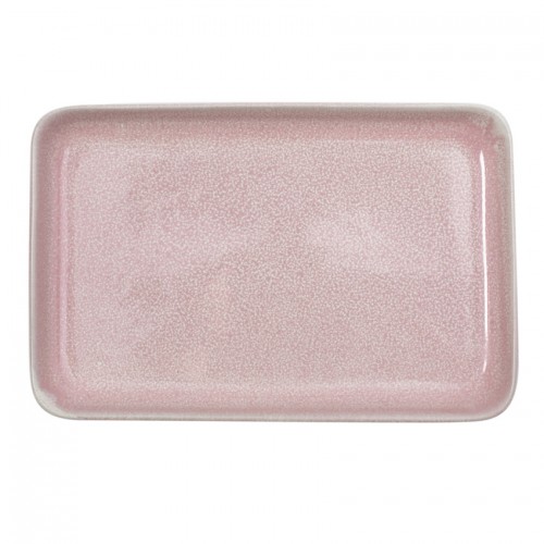 Πιατέλα ''Pink Reactive Glaze'' 20.5x13.5cm