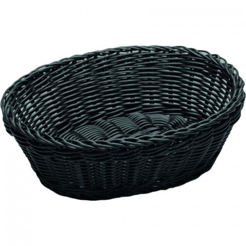 Ψωμιέρα Οβάλ 25x20x8cm Μαύρη
