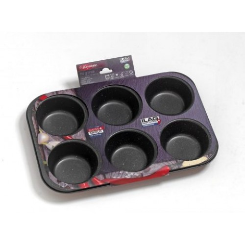 Φόρμα Μuffin Jumbo "Iris Granite" 6 Θέσεων