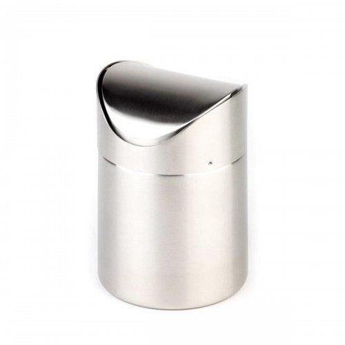 Επιτραπέζιος Κάδος Απορριμμάτων 1.2lt Inox 12x17cm