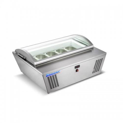 Βιτρίνα παγωτού 5x5lt κούρμπα τζάμι Bonner ΒΟ-87R 