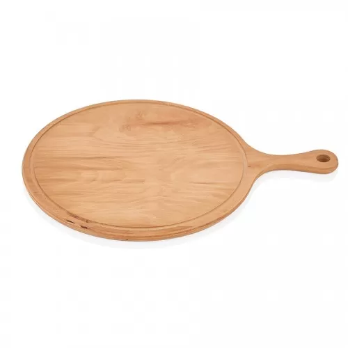Πλατώ Πίτσας Ξύλινο Φ26cm με Λαβή
