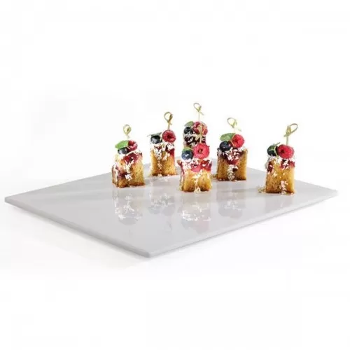 Πιατέλα Μελαμίνης 32.5x17.6x3cm Λευκή