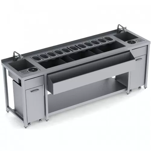 Bar station 200x60x86cm