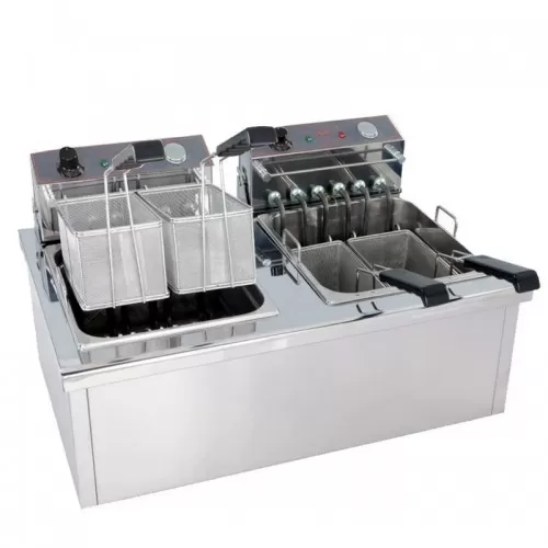 Φριτέζα ηλεκτρική F130 13+13Lt/400V με 4 καλάθια