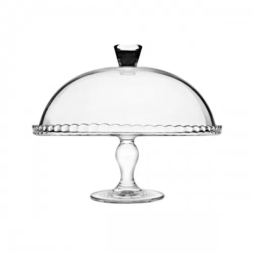 Τουρτιέρα Ρatisserie Γυάλινη με Καπάκι Φ32cm
