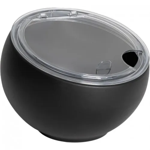 Μπωλ με Καπάκι "Orb Black Mat" 990ml Φ16.7x12.2cm Μελαμίνης