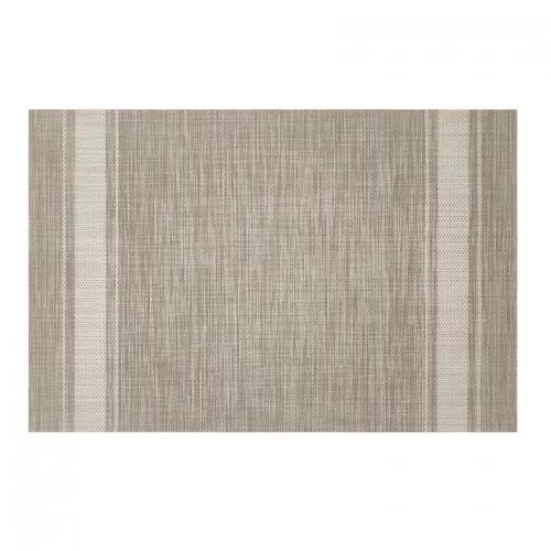 Σουπλά PVC 45x30cm Natural με Λεύκες Ρίγες