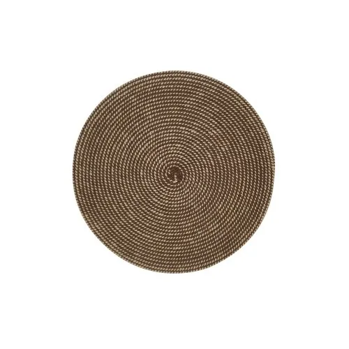 Σουπλά Στρογγυλό "Woven Brown" 36cm