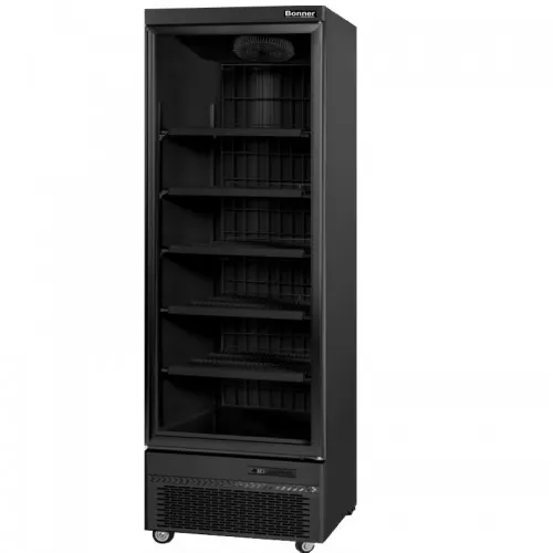 Ψυγείο βιτρίνα κατάψυξη μονή Bonner ΒΟ-460BFR Black