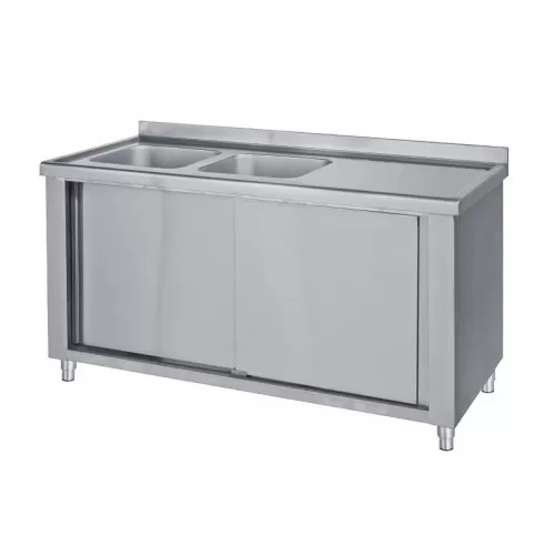 Λάντζα ερμάριο 160X70cm με 2 γούρνες ΑΡΙΣΤΕΡΑ PROFILINE