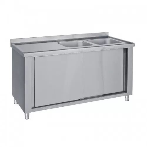 Λάντζα ερμάριο 160X70cm με 2 γούρνες ΔΕΞΙΑ PROFILINE