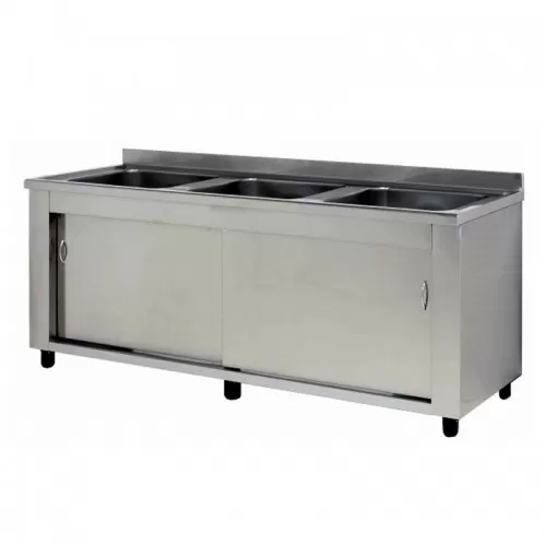 Λάντζα ερμάριο 180X70cm με 3 γούρνες PROFILINE