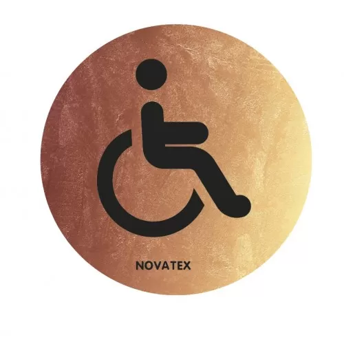 Σήμα Προσβάσιμο Copper Φ10cm ALU