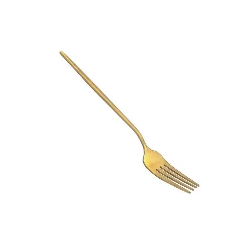 Πιρούνι Φαγητού 2mm "Rhodes Gold Matte" PVD