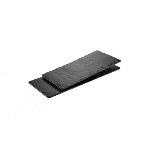 Πλατώ Μελαμίνης Ορθογώνιο Μαύρο 50x24.8x1.7cm