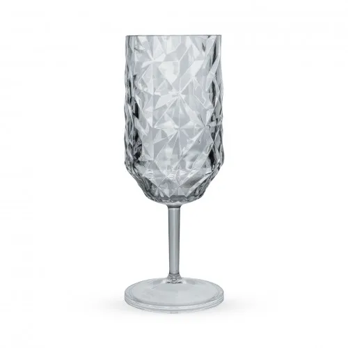 Ποτήρι Cocktail/Κρασιού PC "Prisma" Διάφανο Γκρι 400ml+