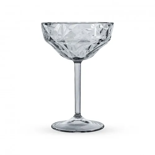 Ποτήρι Martini PC "Prisma" Διάφανο Γκρι 280ml