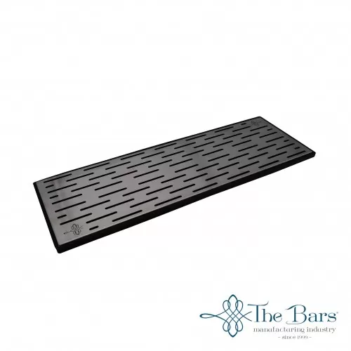 Μπαρ Ματ Μαύρο Με Inox Σχάρα 60x20cm 