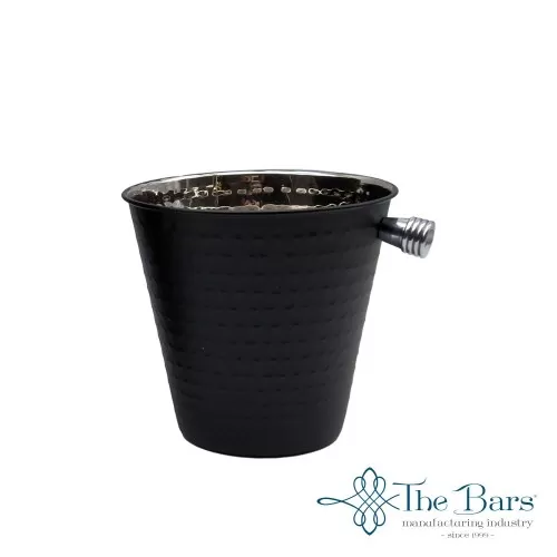 Δοχείο Πάγου Mini Hammered Black Matt 